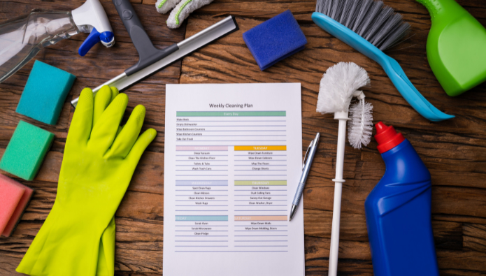 9 tips til at opretholde renlighed på et åbent kontor - udarbejd en rengøringsplan